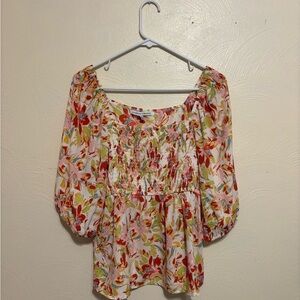 Collective Concepts Multicolor Floral Blouse